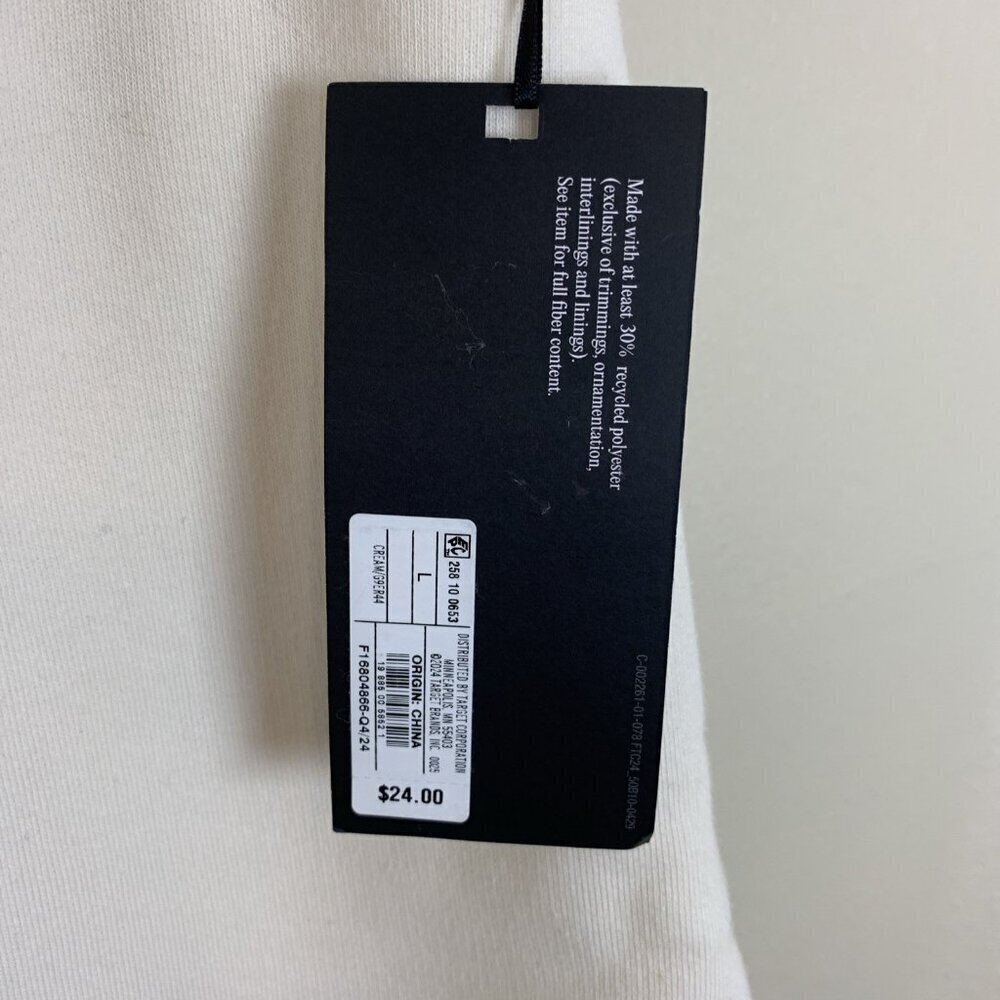 Future Collective Womens Shorts NEW L Off White Cream Pull On‎ Knit - Picture 7 of 16